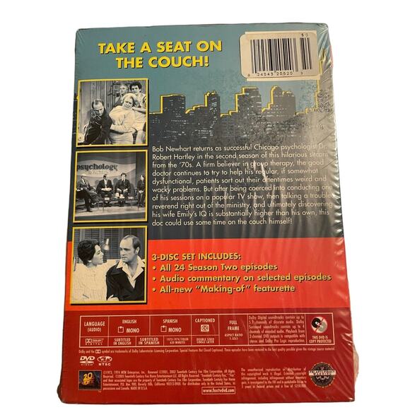 The Bob Newhart TV Show Season 2 & 4 -6 DVDs Comedy Series New Sealed 1970s - Picture 3 of 7
